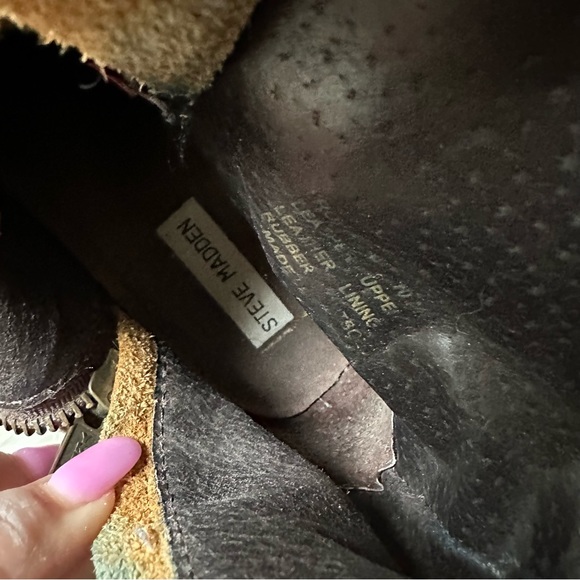 Steve Madden brown combat boots - Picture 10 of 10